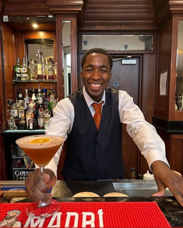 My signature chocolate orange cocktail, ‘The Odunsi’